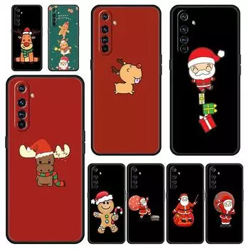 Phone Case For Realme 12 11 10 9 8 5G 7 6 GT5 GT3 GT2 Pro Plus C21 C11 C25 C35 GT Neo 2 3 3T 5 Cover Christmas Santa Claus Realme 8 5G