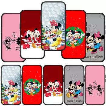Phone Case for Samsung Galaxy S24 S23 iPhone 15 14 Xiaomi Redmi Note 13 12 11 8 10 9 Pro Max Plus X XR OPPO Huawei Comics Mickey Mouse Minnie Cover