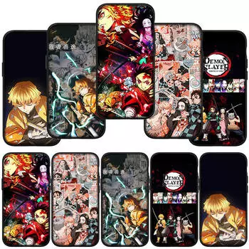 Phone Case for Samsung Galaxy S24 S23 iPhone 16 15 14 Xiaomi Redmi Note 13 12 11 Plus Pro Max X XR OPPO Huawei Tanjirou Agatsuma Zenitsu Demon Slayer for Samsung Galaxy A21S аэро