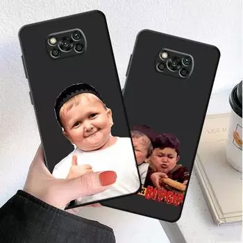 Phone Case for Xiaomi Poco C40 M3 F4 F3 GT X4 F1 X3 NFC X3 Pro M4 5G X4 NFC M4 Pro Black Babaite Funny hasbulla Bag Armor Pocophone F1