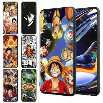 Phone Cases For Realme 8 6 7 5 Pro C3 C21Y C15 C21 C35 8i XT GT Master Neo2 Neo3 Black Fundas Cover Japan Anime Star Luffyy Realme XT