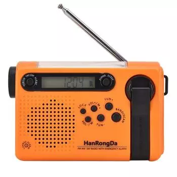 Phone Charger USB Charging Hand Radio Power Bank Weather Emergency Radio Camping