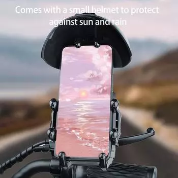 Phone Holder For Bikes Anti-Slip Stable Phone Mount With Silicone Pad Multifunctional 360 Degree Rotatable Cycling Supplies