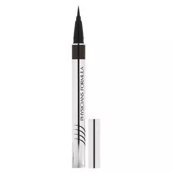 Physicians Formula, Eye Booster, ультратонкая жидкая подводка для глаз, 6898 Deep Brown, 0,016 жидких унций (0,5 мл)