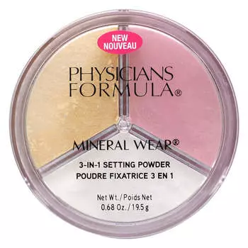 Physicians Formula, Mineral Wear, 3-in-1 Setting Powder, 0.68 oz (19.5 g)