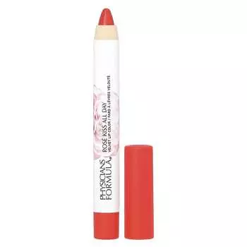 Physicians Formula, Rose Kiss All Day, бархатная помада для губ, 1711510 Hot Lips, 4,3 г (0,15 унции)