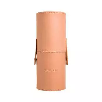 Picasso Collezioni leather cylindrical brush case 3 colors purple