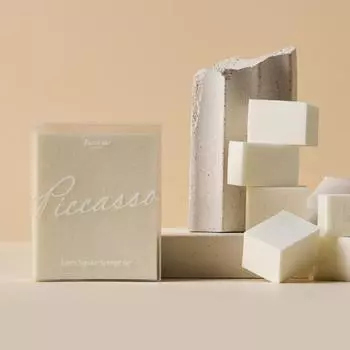 Picasso latex square makeup sponge 6p