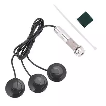 Pickup Piezo 3 Transducer 6.35mm For Acoustic Guitar Ukulele Mandolin Universal