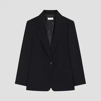 Пиджак на одной пуговице с надписью She S miSS Swwjko22010 Dn DARK NAVY/55