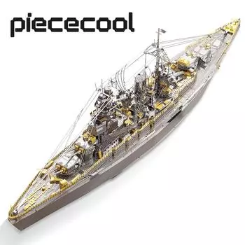 Piececool 3D металлические головоломки, модельные наборы для сборки-игрушка-головоломка с линкором класса Нагато, рождественские подарки на день рождения для взрослых