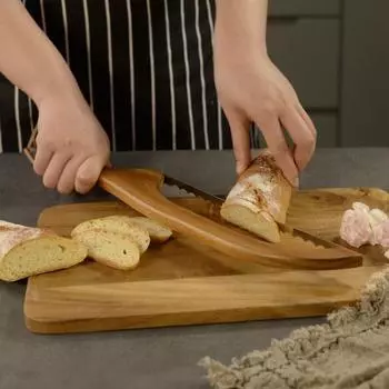 Пила для резки хлеба с крышкой для резки отвертки Домашняя нарезка для хлеба на закваске тосты B