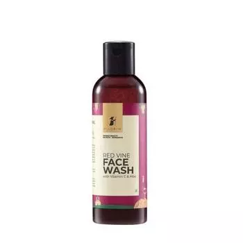 Pilgrim French Red Vine Face Wash с витамином C | Средство для умывания для сухой кожи | Очищающее средство для сухой кожи | Мужчины и женщины|100 мл