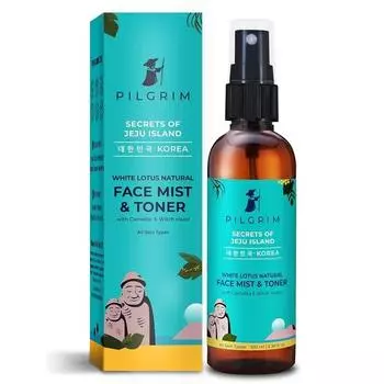 Pilgrim Korean Beauty White Lotus Refreshing Face Mist & Toner | Тонер для сияющей кожи | Корейские средства по уходу за кожей | Женщины и мужчины | 100 мл