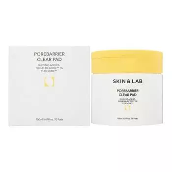 Пилинг диски для лица SKIN&LAB с янтарной кислотой 70 шт
