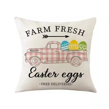 Pillow Nordic ins style small fresh Easter pillow cushion bed pillow cushion office sofa pillow does not include pillow core 45*45cm