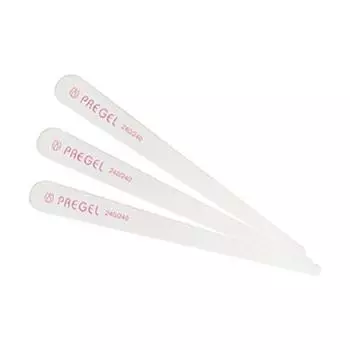 Пилочка для ногтей Prigel Gel 240G 3 шт. белый