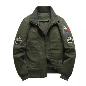 Pilot Military Uniform Jacket Plus Cotton Plus Velvet Padded Casual Coat Men s Frock Coat M