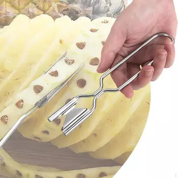 Pineapple Eye Remover Stainless Steel Rustproof ,Multipurpose Ergonomic Clip for Fruit