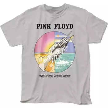 Pink Floyd Wish You Were Here Рок-н-ролл Ретро футболка Серебряная футболка унисекс S