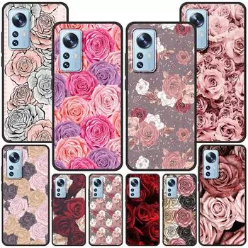 Розовый чехол с принтом розового цвета для Xiaomi Mi 11 Ultra 11T 12 10T 9T Pro 12X Note 10 9 8 Lite A3 CC9E 10S черный мягкий чехол для мобильного телефона Xiaomi 11T(11T Pro)