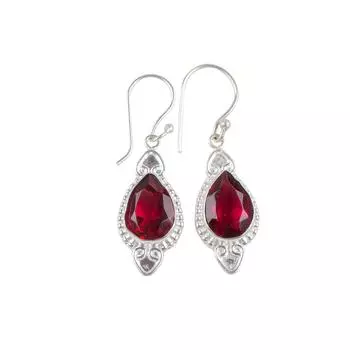 Pink Rubellite Gemstone 925 Solid Silver Jewelry Handmade Earrings 1.80 For Her EE-42-10