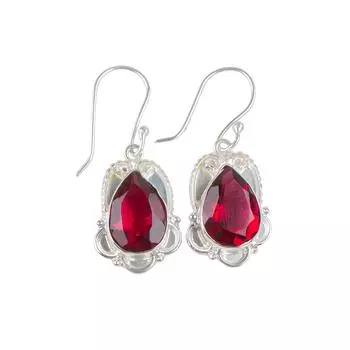 Pink Rubellite Gemstone 925 Sterling Silver Artisan Jewelry Earrings For Wife EE-41-10