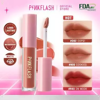 PINKFLASH Водостойкие матовые блески для губ Высокопигментированная жидкая губная помада Водостойкая губная помада Transferproof Стойкий блеск для губ Косметика для макияжа
