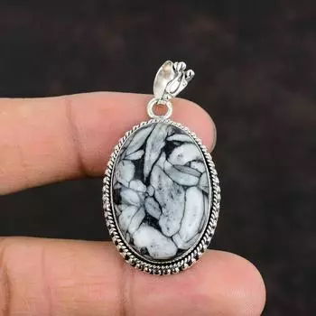 Pinolith Jasper Gemstone Pendant Handmade Pendant Decent Jewelry 925 Sterling Silver Pendant Birthstone Pendant Wedding Gifts Silver Jewelry