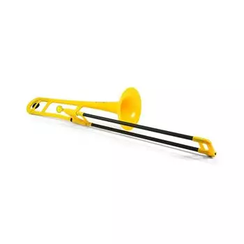 pInstruments Пластиковый духовой инструмент Bb тенор тромбон pBONE Легкий и высокопрочный ABS с био-покрытием, антибактериальный PBONE1Y Желтый