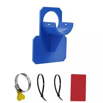 Pipe Holder for Intex Above Ground Pool Hose Outlet Bracket w/ Clamp (Blue)