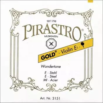PIRASTRO Gold 215221 струна для скрипки с алюминиевой оплеткой, струна Ля золотой