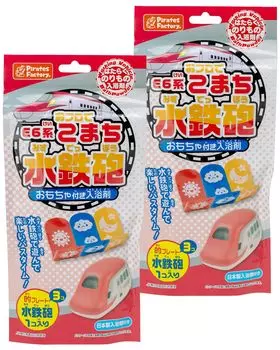 Pirates Factory Bath Toys Water Gun E6 Series Komachi Набор из 2 штук с японской солью для ванны красный