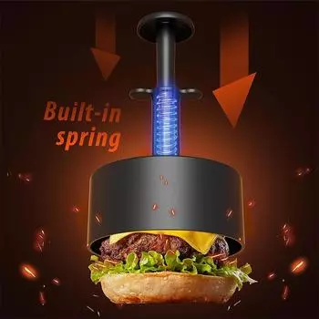 Pisol Hamburger Press Burger Patty Maker for Stuffed Burgers Beef Veggie Maker Mold Perfect for Burgers Patties Cooking BBQ жёлтый