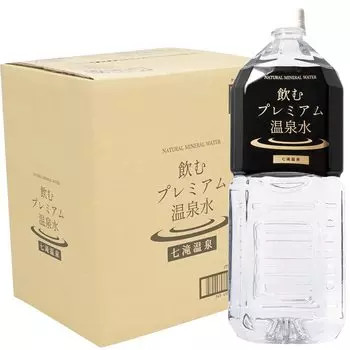 Питьевая вода премиум-класса из горячих источников Nanataki Onsen Silica 2 л x 6 коробок Вода из горячих источников Silica 2 литра 37 мг/л бутылки/1