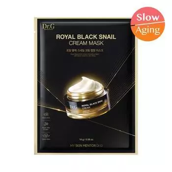 [Питание/Эластичность] Доктор. G Royal Black Snail Cream Mask 1 лист, корейская маска в упаковке