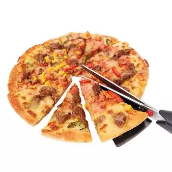 Pizza Scissors Knife Cutting Tools Stainless Steel Cutter Slicer Baking Multi-functional зелёный