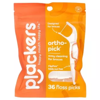 Plackers, Orthopick, Одноразовая зубная нить, 36 шт.