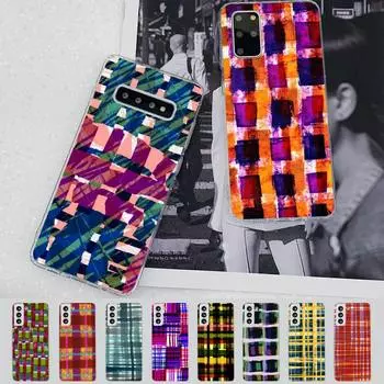 Чехол для телефона Plaid art для Samsung S21 A10 для Redmi Note 7 9 для Huawei P30Pro Honor 8X 10i Samsung S21