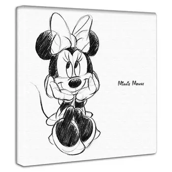 Плакат Disney Минни Маус 30 см x 30 см Сделано в Японии dsn-0147
