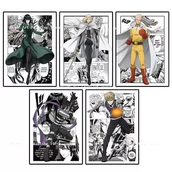 Плакат One Punch Man, печать на холсте, японская экшн-аниме, мультяшные настенные художественные фотографии для детской комнаты, украшение для дома 21cm30cm NoFrame