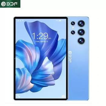 Планшет Android 11 Global Original Version 2MP 5MP HD Camera Pad 10.1 дюймов 4 ГБ 64 ГБ 5000 мАч Телефонный звонок Смартфон Octa Core 10.1 синий