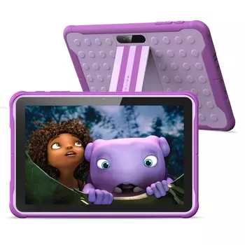 Планшет PRITOM K10 Kids, модель 10 дюймов, совместимая с YouTube Kids, Google Kids Space, ограниченное время использования, в комплект входит чехол EVA, оперативная память 64 ГБ, 6000 мАч, день рождения