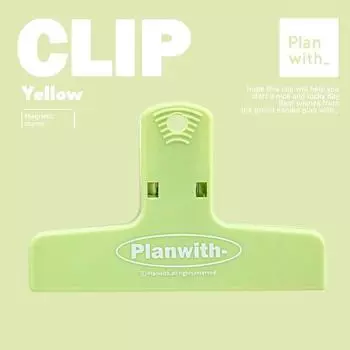 Planwith Folder Office Paper Clip Holder Notebook Storage Long Tail Clip Triangle Clip Test Paper Clip green green