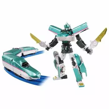 Plarail Shinkansen Трансформирующийся робот Shinkalion Z Shinkalion Z E5 Hayabusa Green зелёный