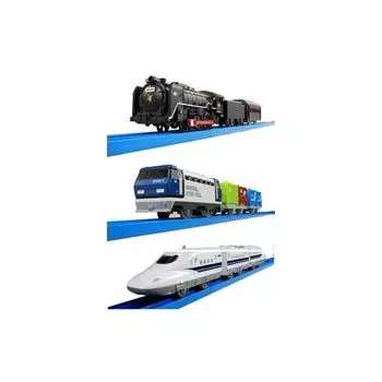 Plarail Super train collection set - Синкансэн, SL, грузовой -