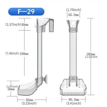 Plastic Acrylic Feeding Tube Fish Tank Small Anti-floating Esophagus Fish Feeding Aquarium Feeder Acrylic Aquarium