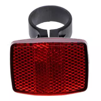 Plastic Bike Handlebar Reflector Waterproof Bicycles Rear Seat Reflective Taillight Plastic Safety Bike Rear Reflector красный