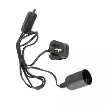 Plastic Black E27 Pet Reptile Heating Lamp Stand Safety Switch Light Bulb Holder Lampshade