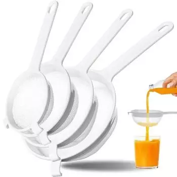 Plastic Colander Handheld Spoon Strainer Kitchen Accessories Soy Milk Filter Juice M